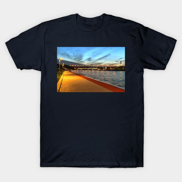 Evening embankment T-Shirt by Evgeniya